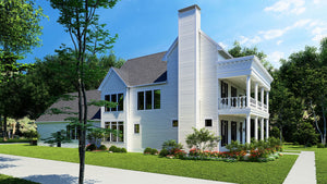 Colonial House Plan with 10-Foot Ceilings, Loft & Rear-Load Garage | 3,068 Sq Ft