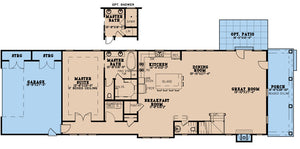 Colonial House Plan with 10-Foot Ceilings, Loft & Rear-Load Garage | 3,068 Sq Ft