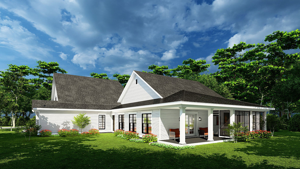 AE7828-A Farmhouse House, 6 Bedrooms, 6.5 Bathrooms | Heartland Farm Exterior-3