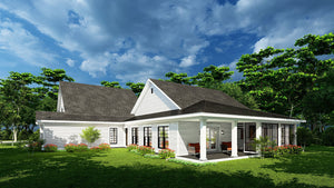AE7828-A Farmhouse House, 6 Bedrooms, 6.5 Bathrooms | Heartland Farm Exterior-3