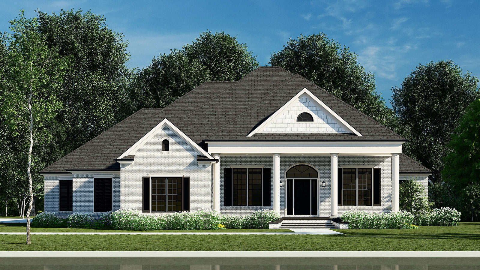 AE7834-A Craftsman House, 4 Bedrooms, 3 Bathrooms | Calamet Place Exterior