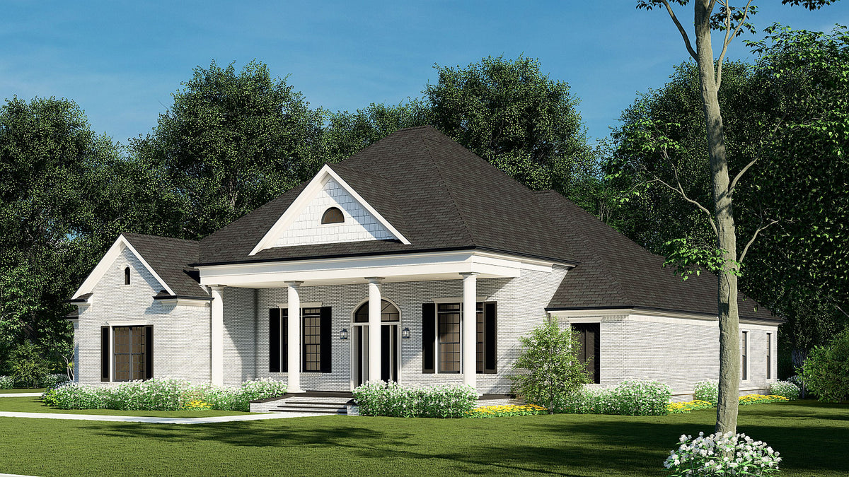 AE7834-A Craftsman House, 4 Bedrooms, 3 Bathrooms | Calamet Place Exterior-3