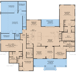 AE7834-A Craftsman House First Floor Plan, 4 Bedrooms, 3 Bathrooms | Calamet Place 