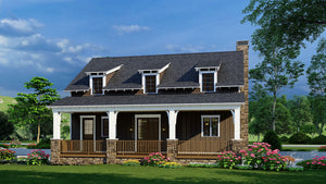 AE7836-A Craftsman House, 3 Bedrooms, 3.5 Bathrooms | Timber Trail Retreat Exterior-5