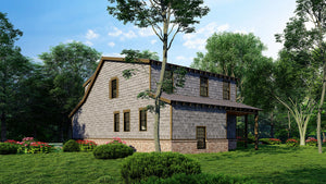 AE7838-A Farmhouse House, 3 Bedrooms, 2.5 Bathrooms | Rivers Edge Exterior-3