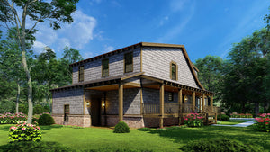AE7838-A Farmhouse House, 3 Bedrooms, 2.5 Bathrooms | Rivers Edge Exterior-4