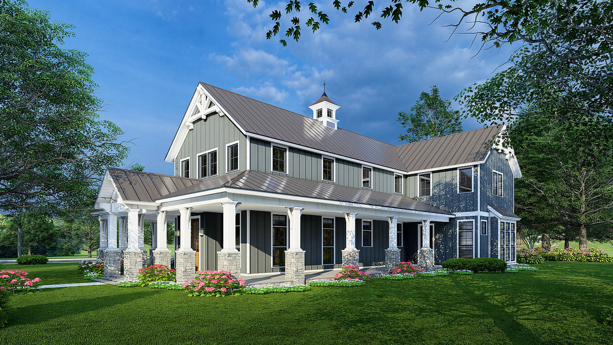 Craftsman-Style Beauty with 3,020 Sq Ft and Wraparound Porch