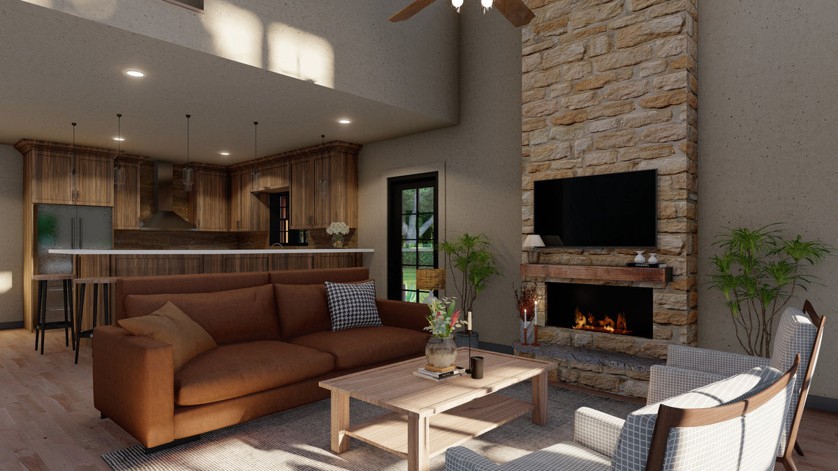 Elegant 2,006 sq ft Country Home with Wraparound Porch