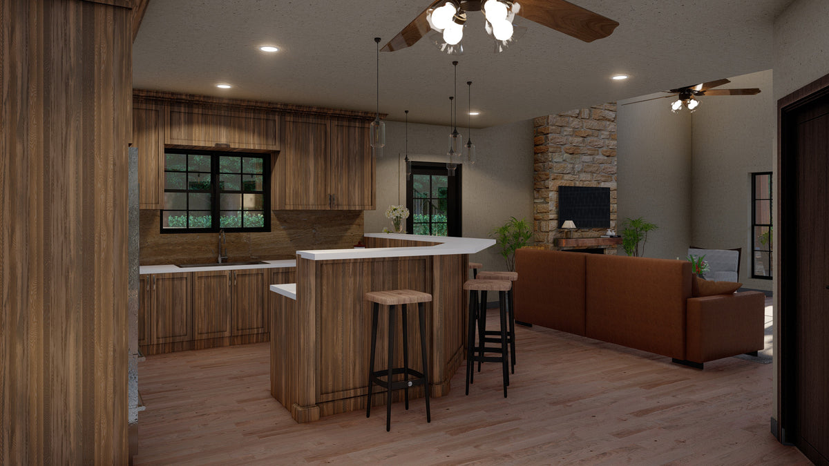 Elegant 2,006 sq ft Country Home with Wraparound Porch