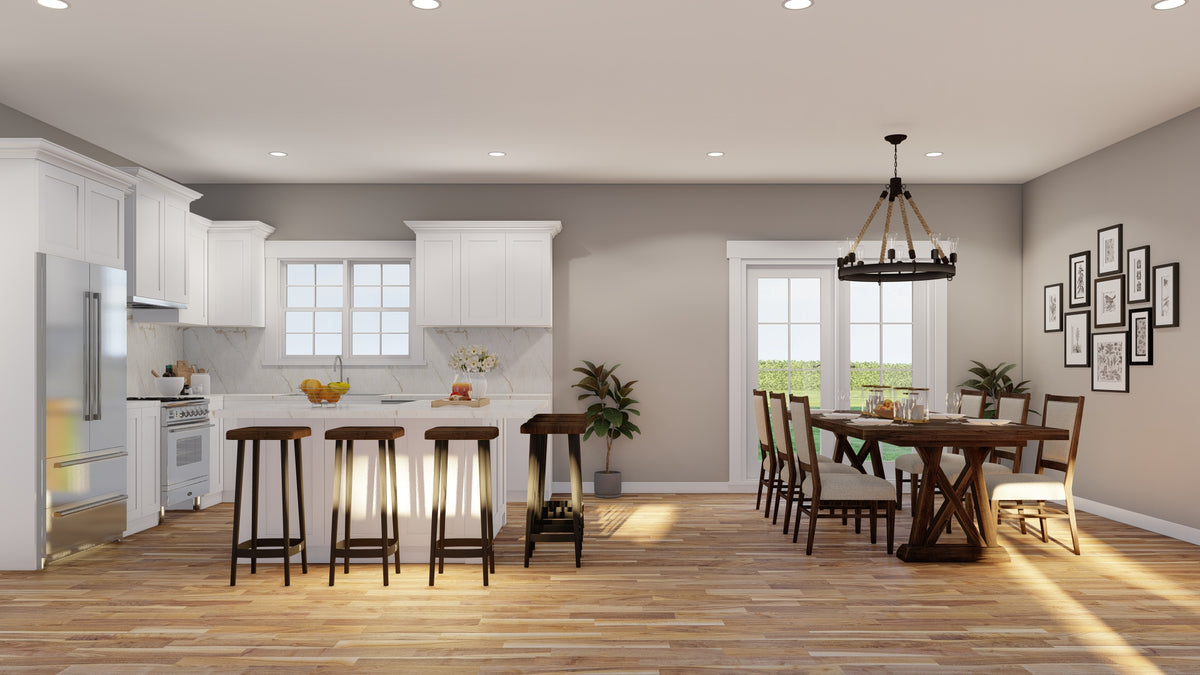 Classic 3-Bedroom Home with Office and Porches - 2313 Sq Ft