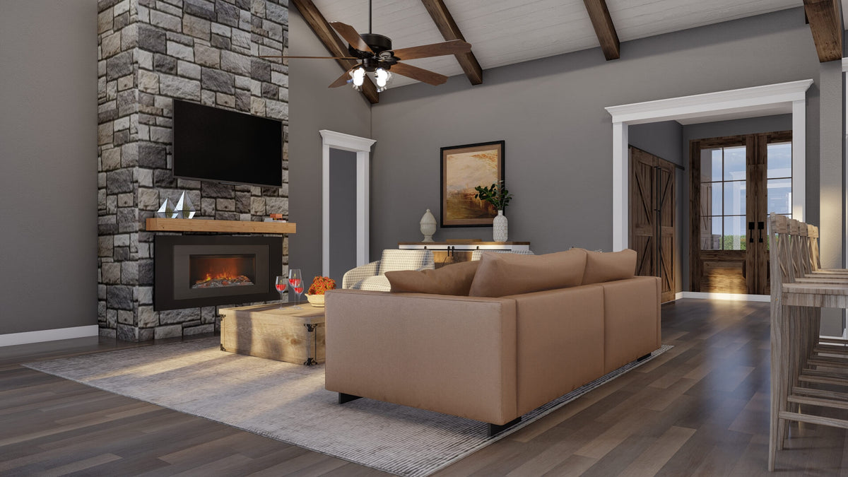 One-Story 2481 Sq Ft, 3-Bedroom Home with Luxurious Features