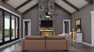 Elegant 2564 Sq Ft, 3-Bedroom Plan with In-Law Suite