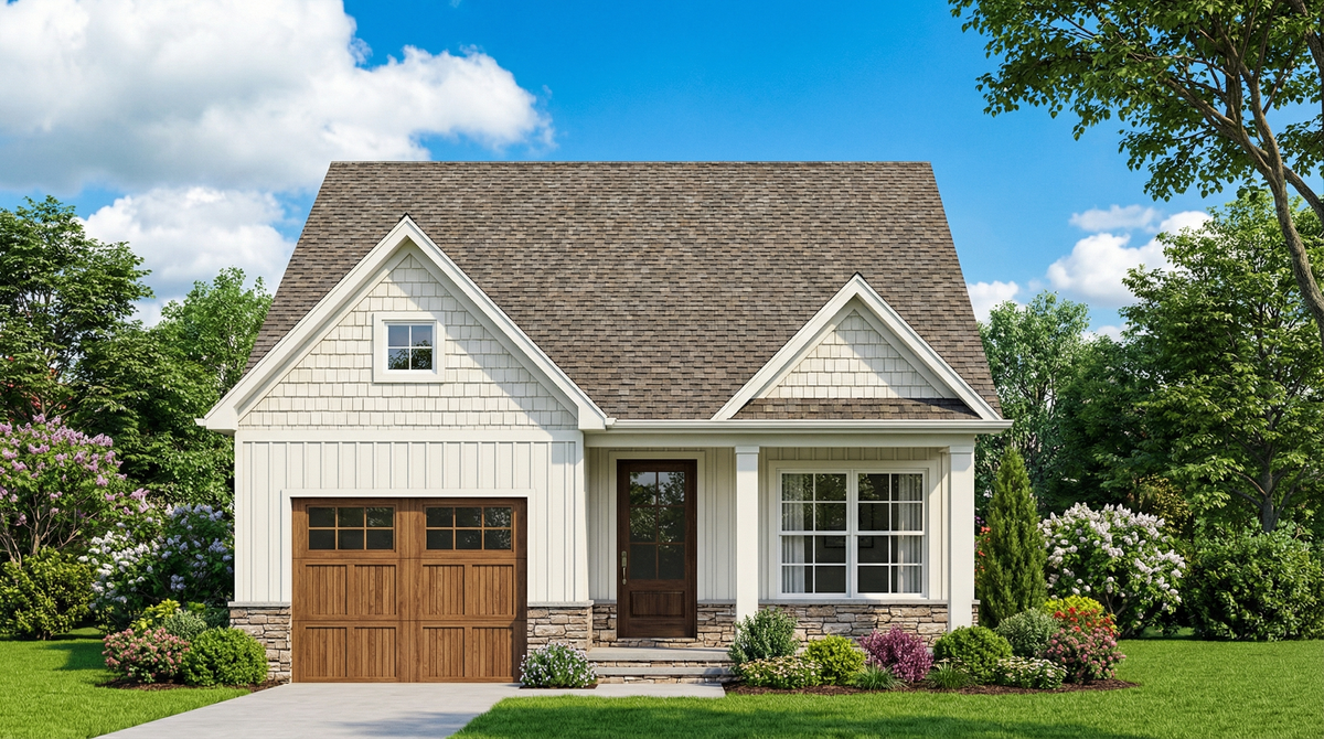 AE7839-A Craftsman House, 2 Bedrooms, 2 Bathrooms | Abigail Place Exterior