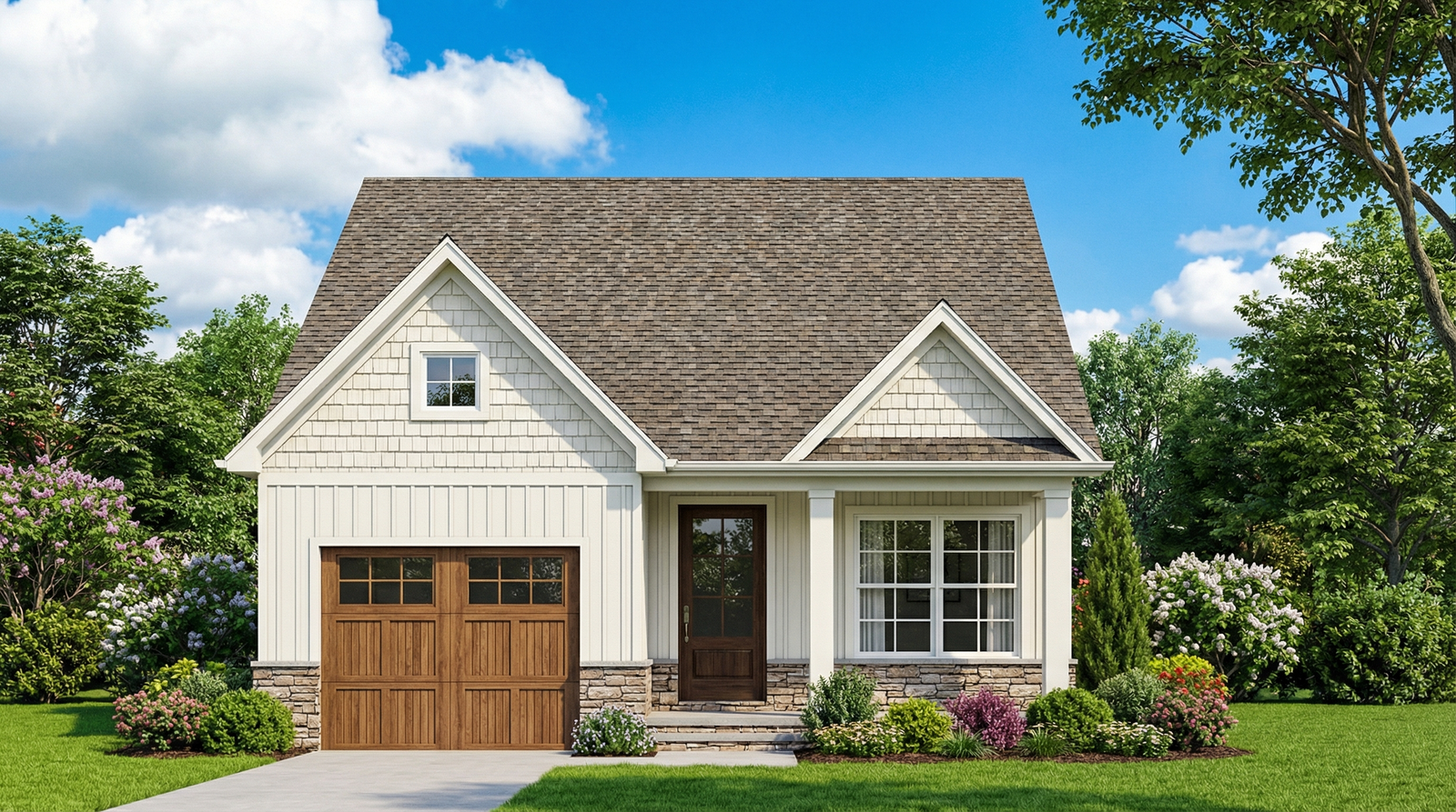 AE7839-A Craftsman House, 2 Bedrooms, 2 Bathrooms | Abigail Place Exterior