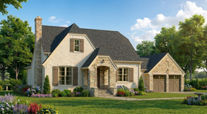 AE8092-A Cottage House, 3 Bedrooms, 3.5 Bathrooms | Whitestone Cottage House Plan Exterior