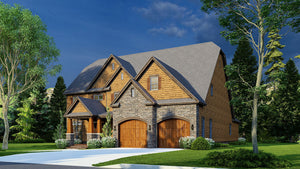 AE7817-A Craftsman House, 3 Bedrooms, 3.5 Bathrooms | Cedar Ridge Exterior-3