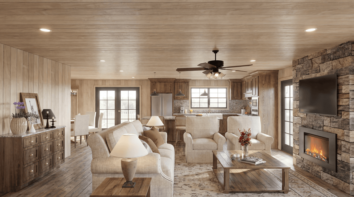 AE8390-A Cottage House, 2 Bedrooms, 3.5 Bathrooms | Copper Creek House Den