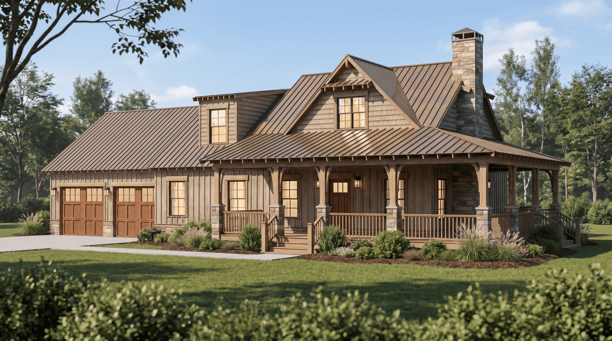 AE8390-A Cottage House, 2 Bedrooms, 3.5 Bathrooms | Copper Creek House Exterior-3