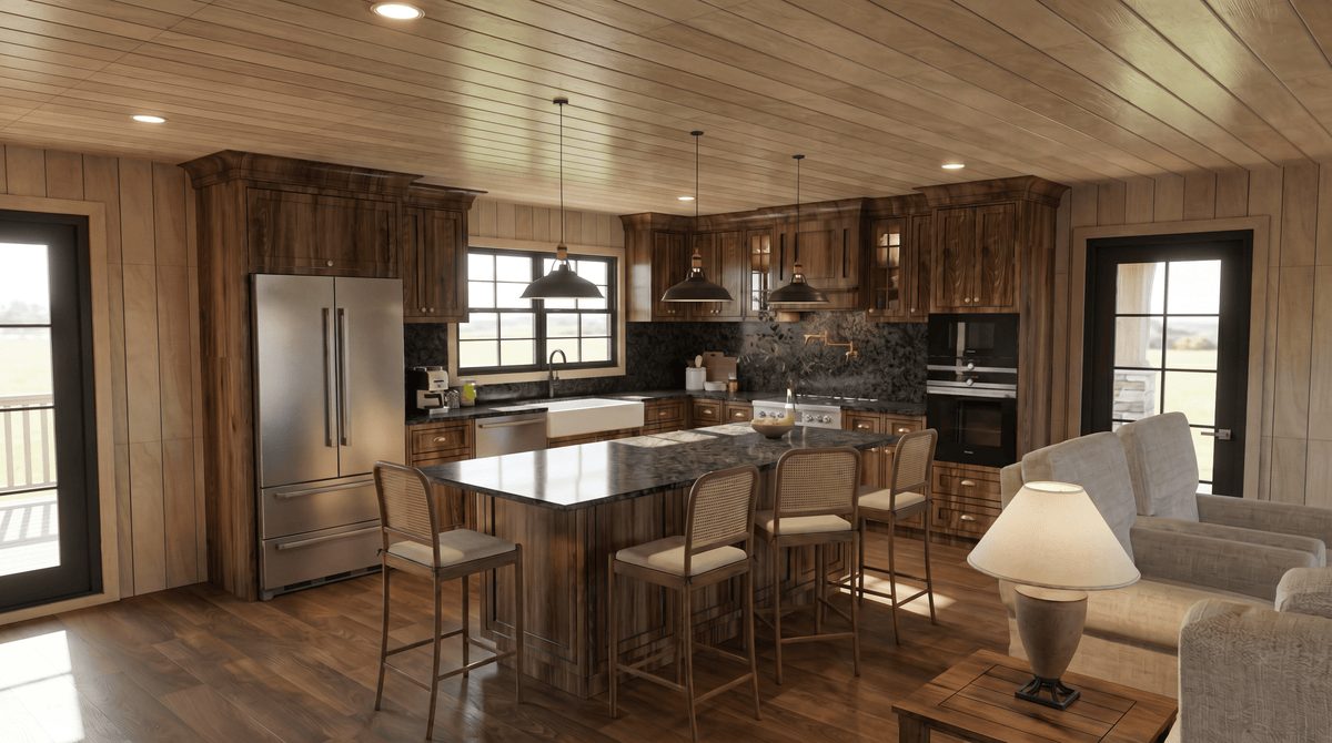 AE8390-A Cottage House, 2 Bedrooms, 3.5 Bathrooms | Copper Creek House Kitchen