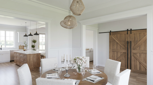 AE8404-A Farmhouse House, 4 Bedrooms, 3.5 Bathrooms | Hanover Farms House Plan Dining Area