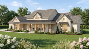 AE8404-A Farmhouse House, 4 Bedrooms, 3.5 Bathrooms | Hanover Farms House Plan Exterior-3