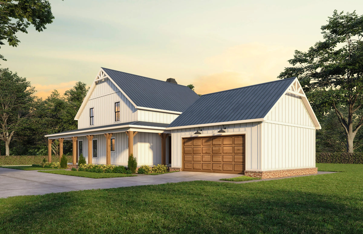 C7540-A Modern Farmhouse, 4 Bedrooms, 3.5 Bathrooms | Columbia Heights Plan Exterior-3