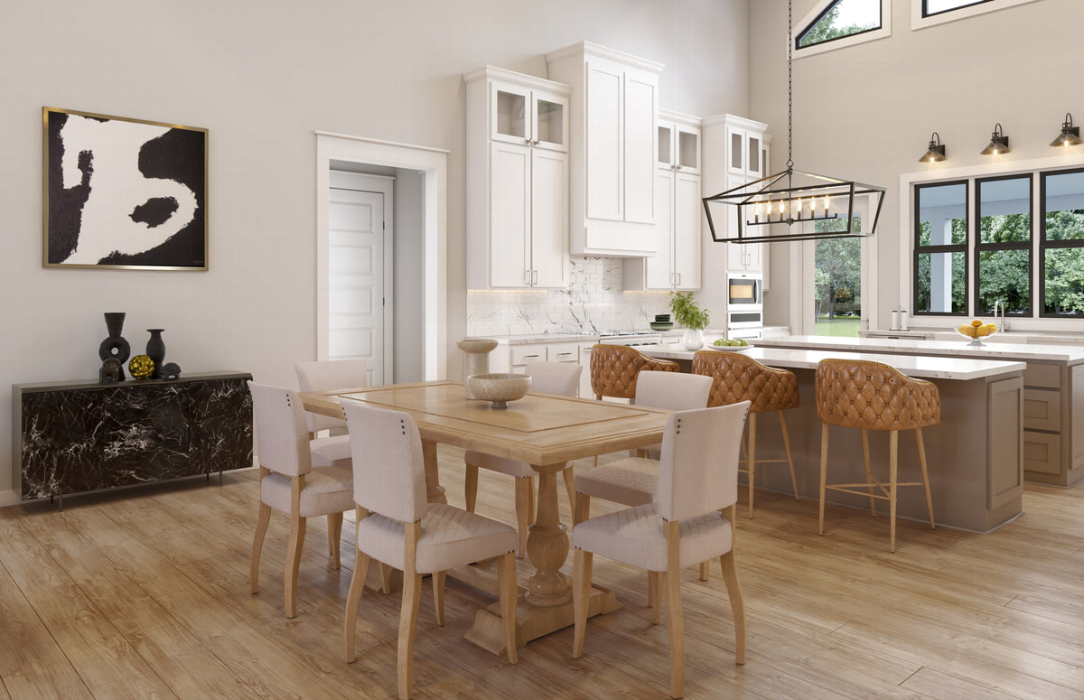 C6503-A Barndominium House, 4 Bedrooms, 3 Bathrooms | Greenberry House Plan Dining Area