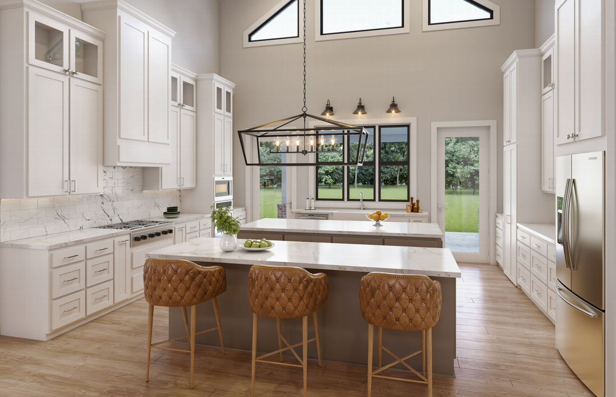C6503-A Barndominium House, 4 Bedrooms, 3 Bathrooms | Greenberry House Plan Kitchen