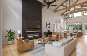 C6503-A Barndominium House, 4 Bedrooms, 3 Bathrooms | Greenberry House Plan Living Area