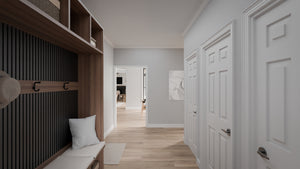 AJ7679-A Modern Farmhouse Mud Room, 4 Bedrooms, 3.5 Bathrooms | Plan 1011 