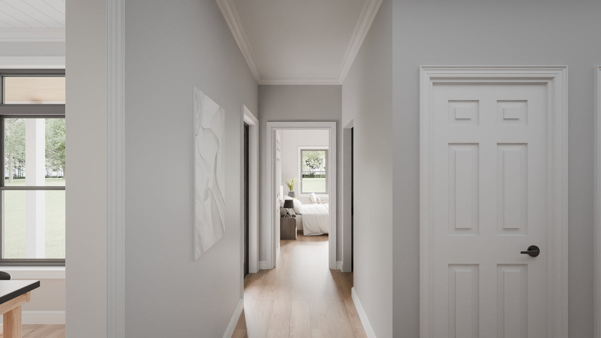 AJ7679-A Modern Farmhouse Mud Room, 4 Bedrooms, 3.5 Bathrooms | Plan 1011 