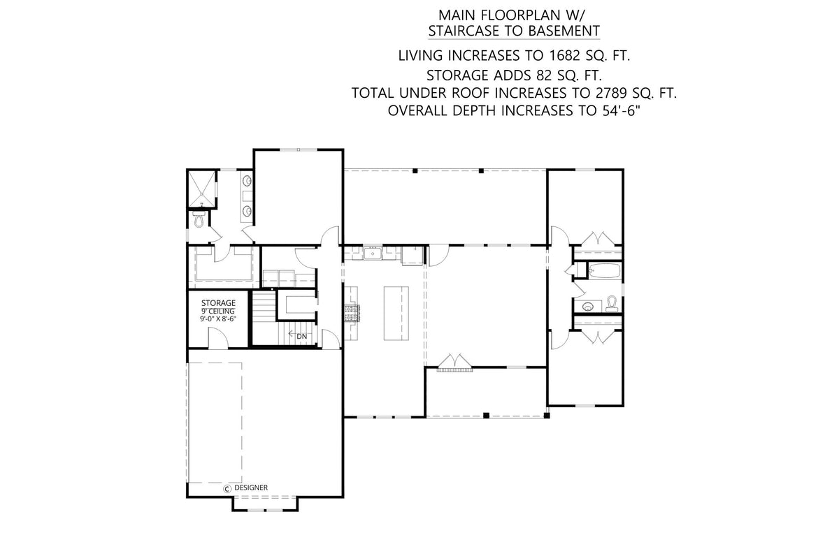 C7323-A The Mulberry House 2 Basement Floor Plan