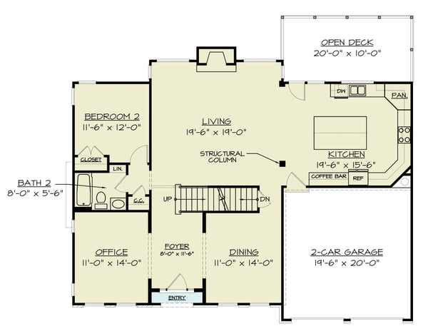 Madison House Plan | Two Story New American House Plan