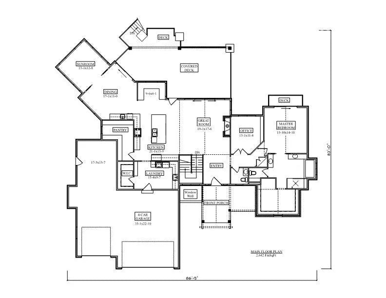 Caribou House Plan - Archival Designs House Plans