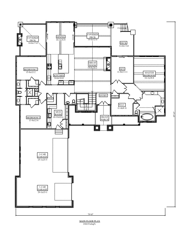 Catalina Ridge II House - Floor Plan