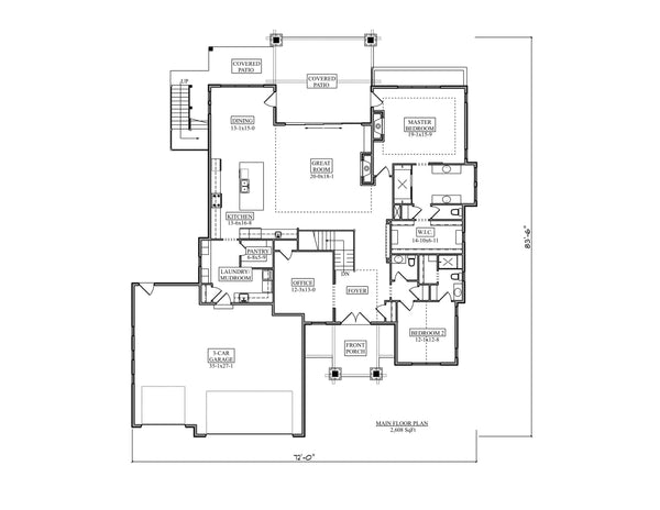 Timberline House Plan | Ranch House Plan | Two Story House Plan