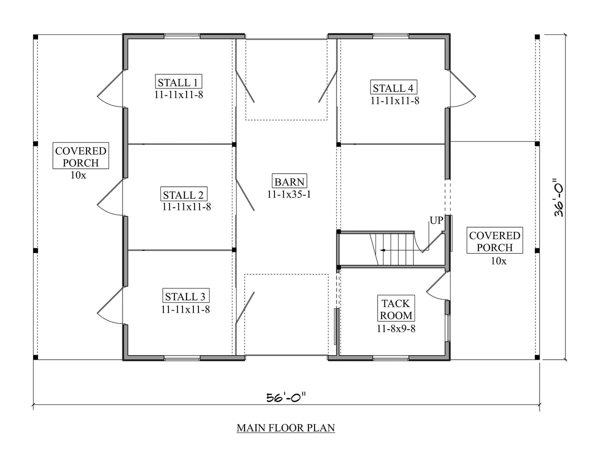 Jannie Barn House Plan - Archival Designs House Plans, floor plan