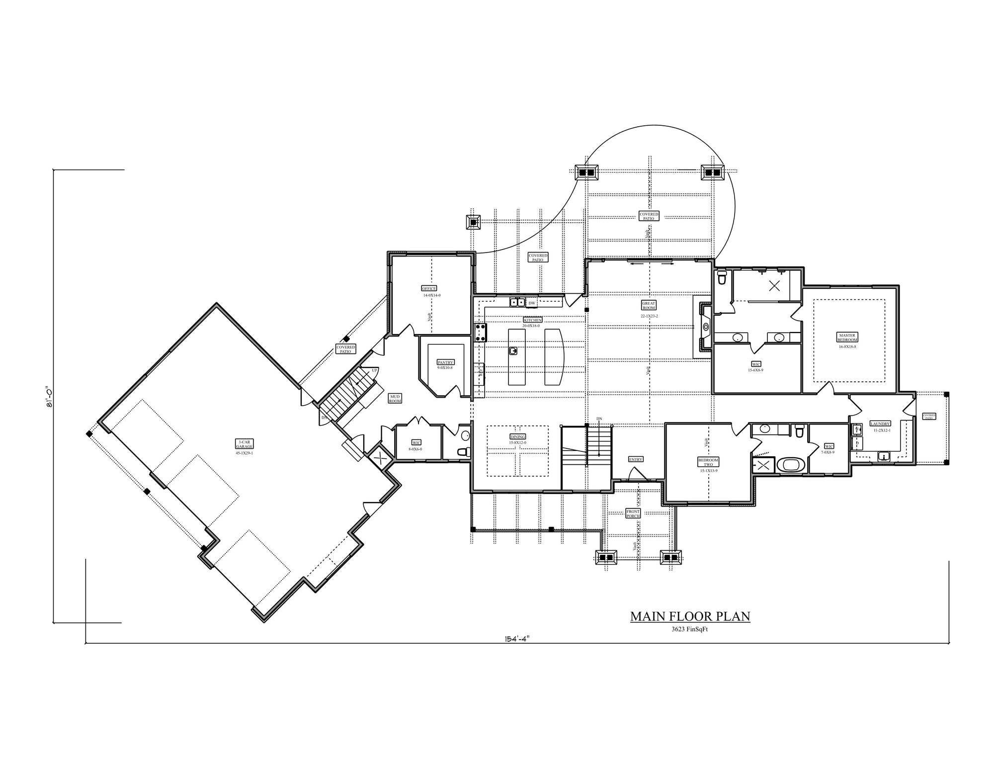 Pinyon Ridge House Plan - Front