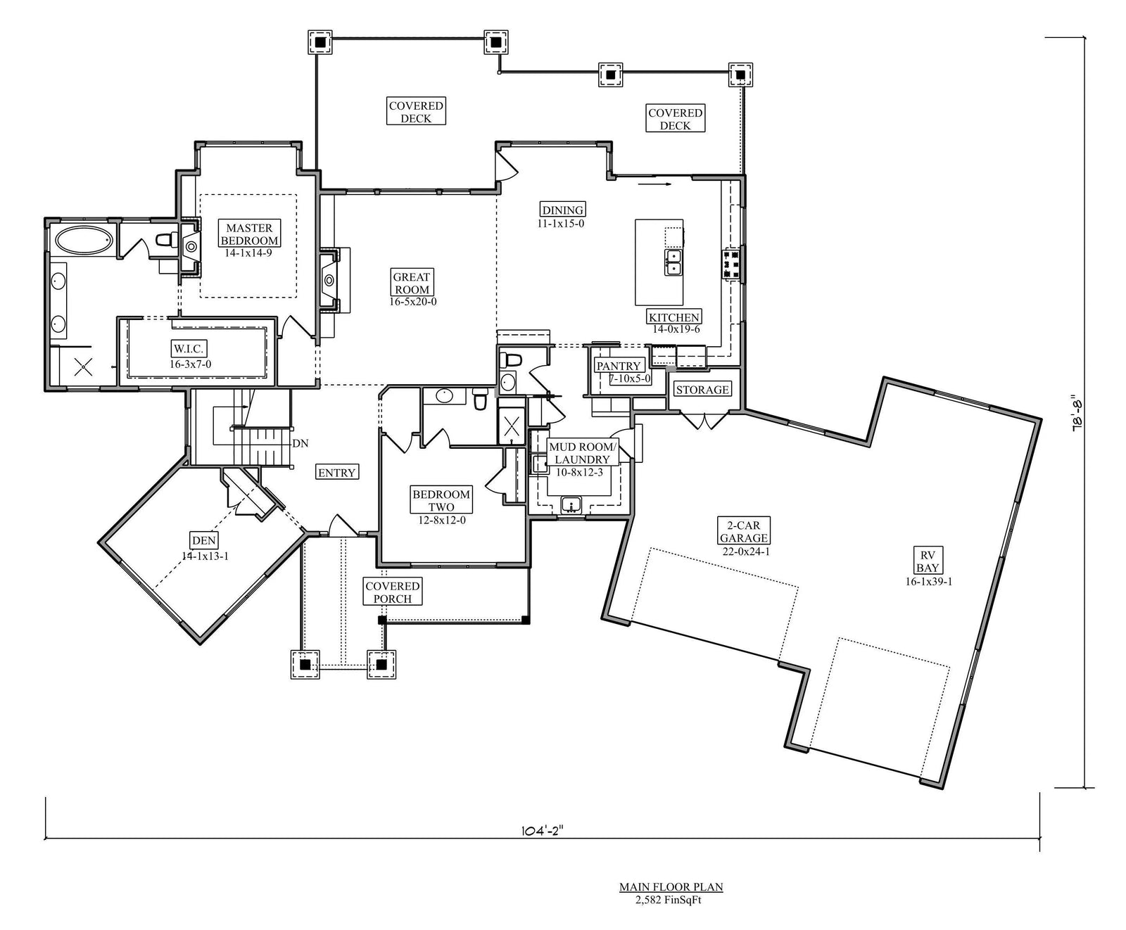 Mallard House Plan - Archival Designs House Plans