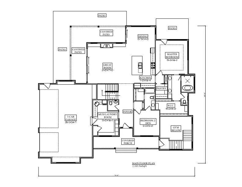 Spicewood Trail House Plan - Archival Designs House Plans