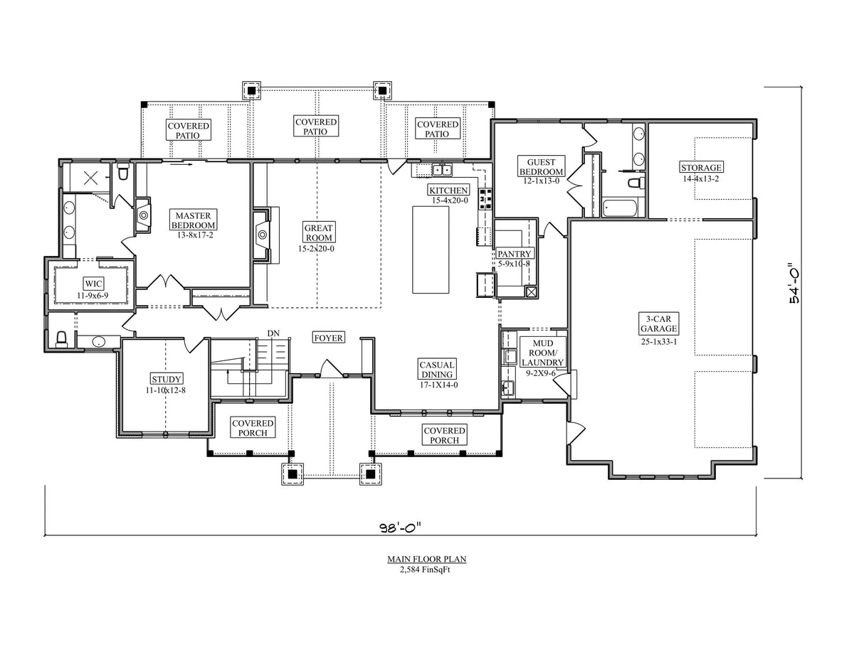 Virgina Dale House Plan - Archival Designs House Plans, floor plan