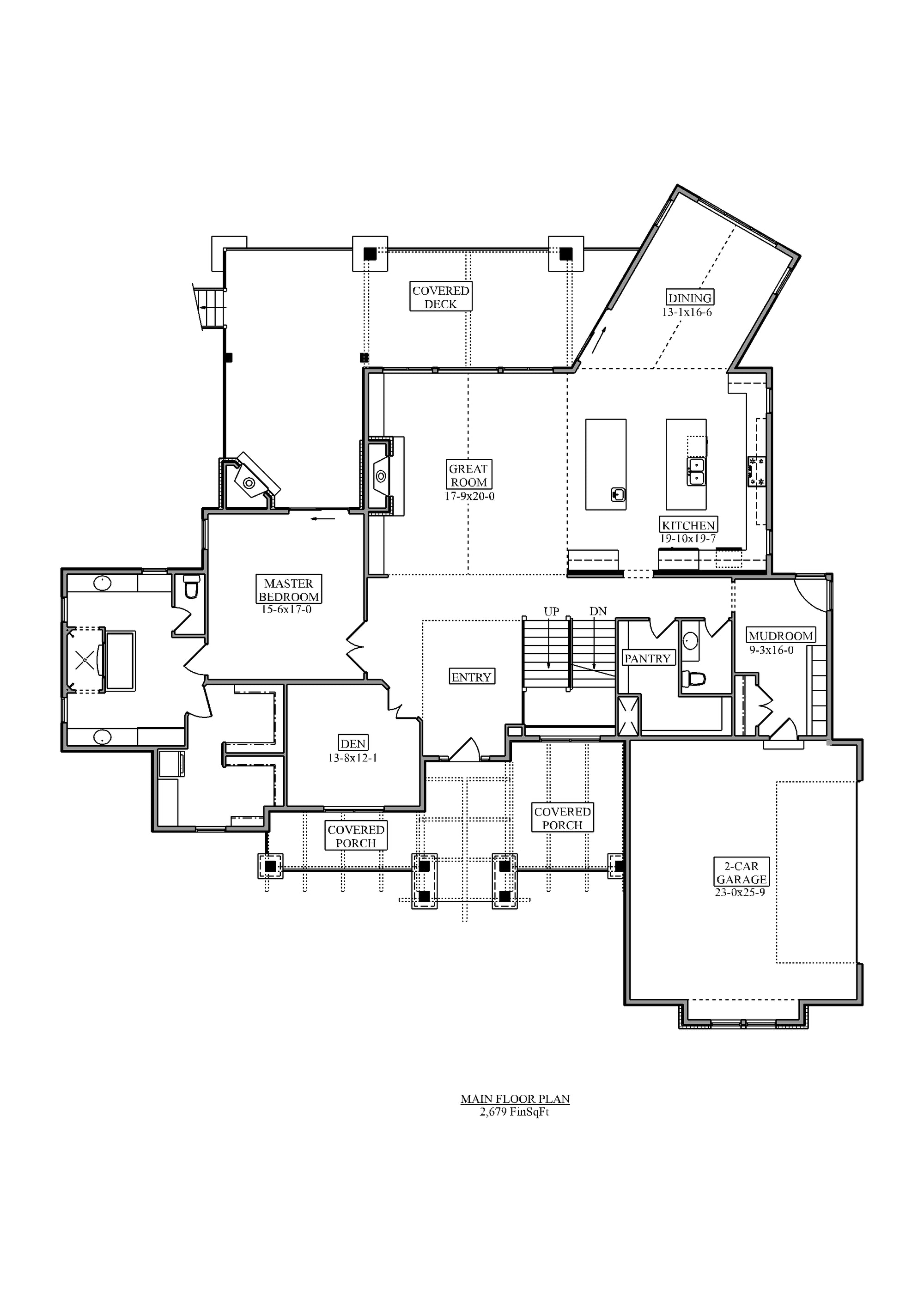 Mission Creek House Plan Front 