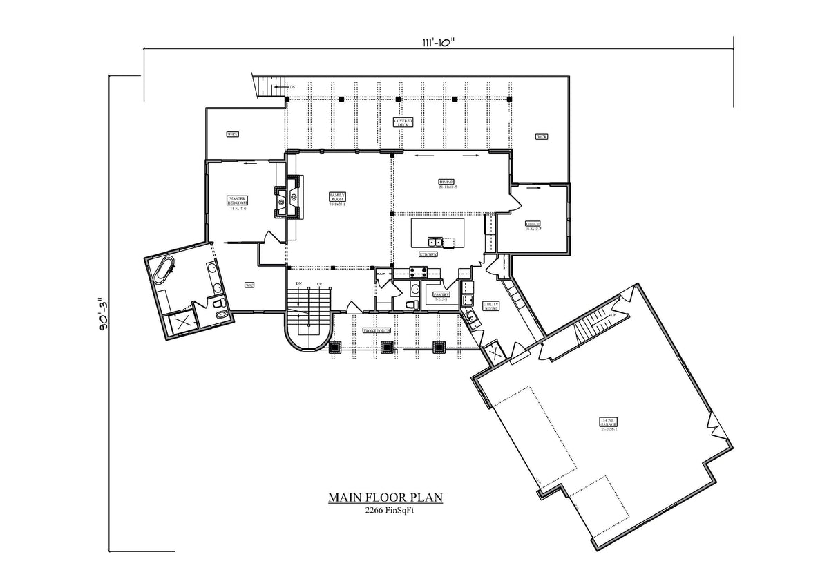 Sylvan Lake Main Floor Plan