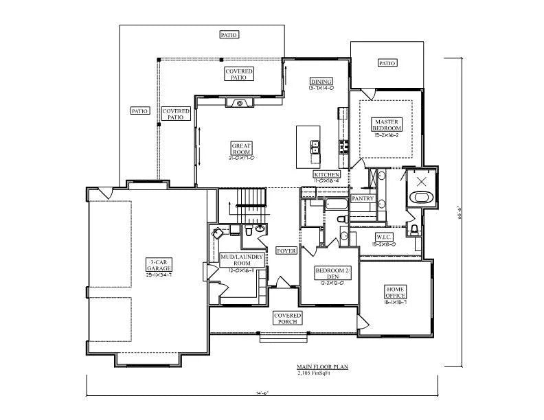 Spicewood Trail III House Plan - Archival Designs House Plans