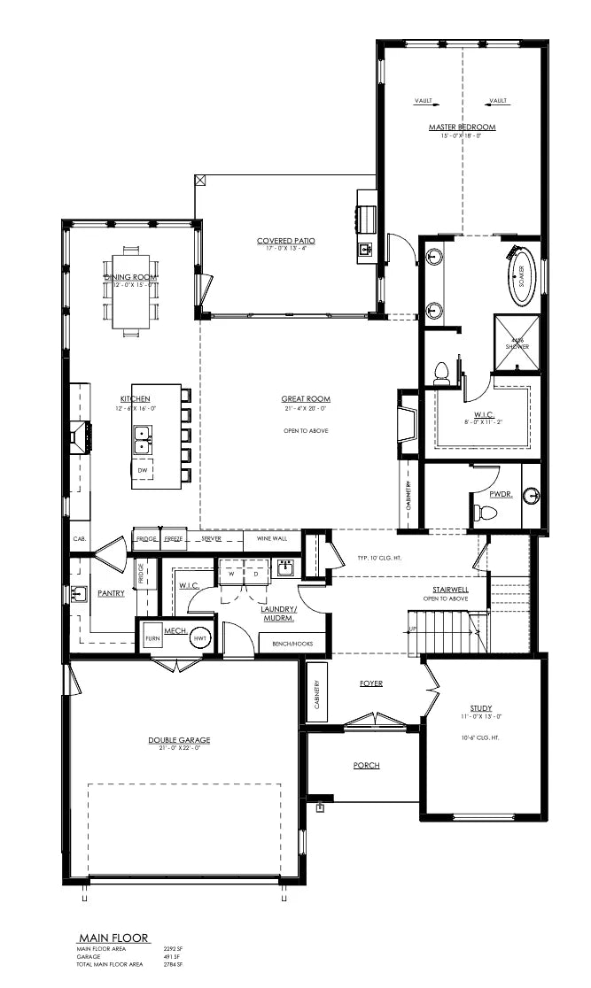 Creston House Plan - Archival Designs House Plans, floor plan