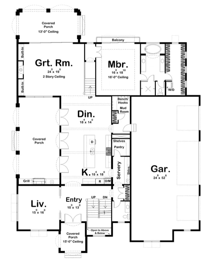 Englewood House Plan - Archival Designs House Plans, floor plan