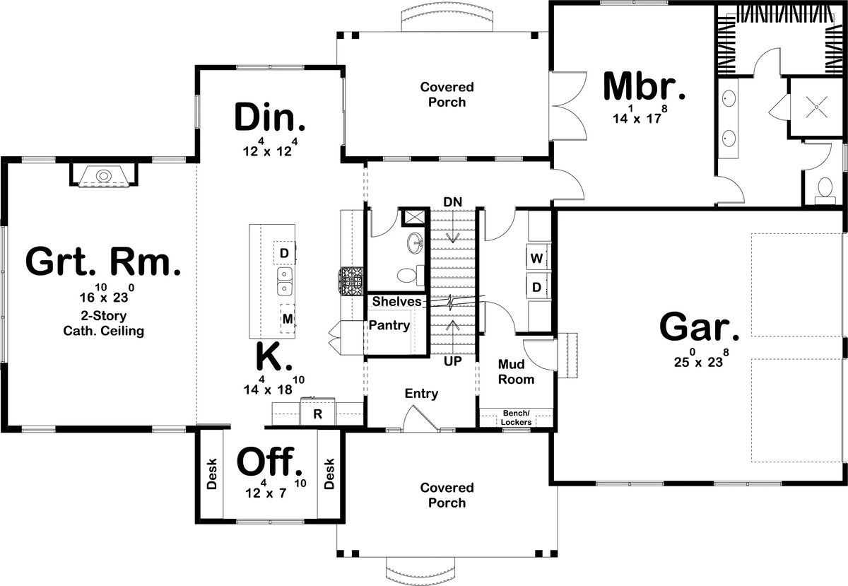 Hay Springs House Plan - Archival Designs House Plans, floor plan