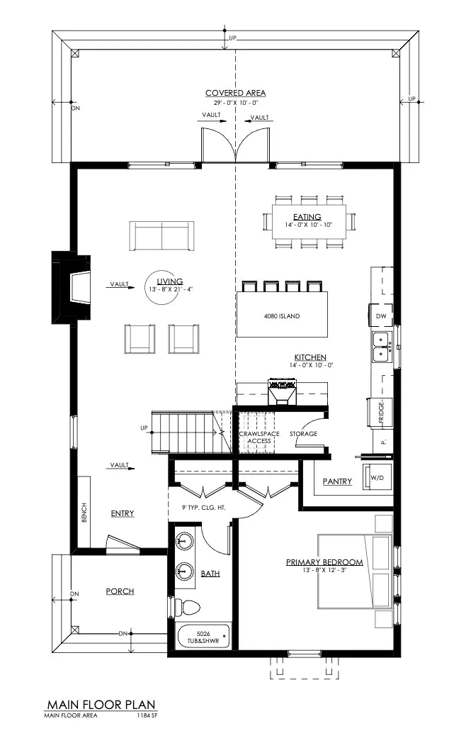 Cliffside House Plan - Archival Designs House Plans, floor plan