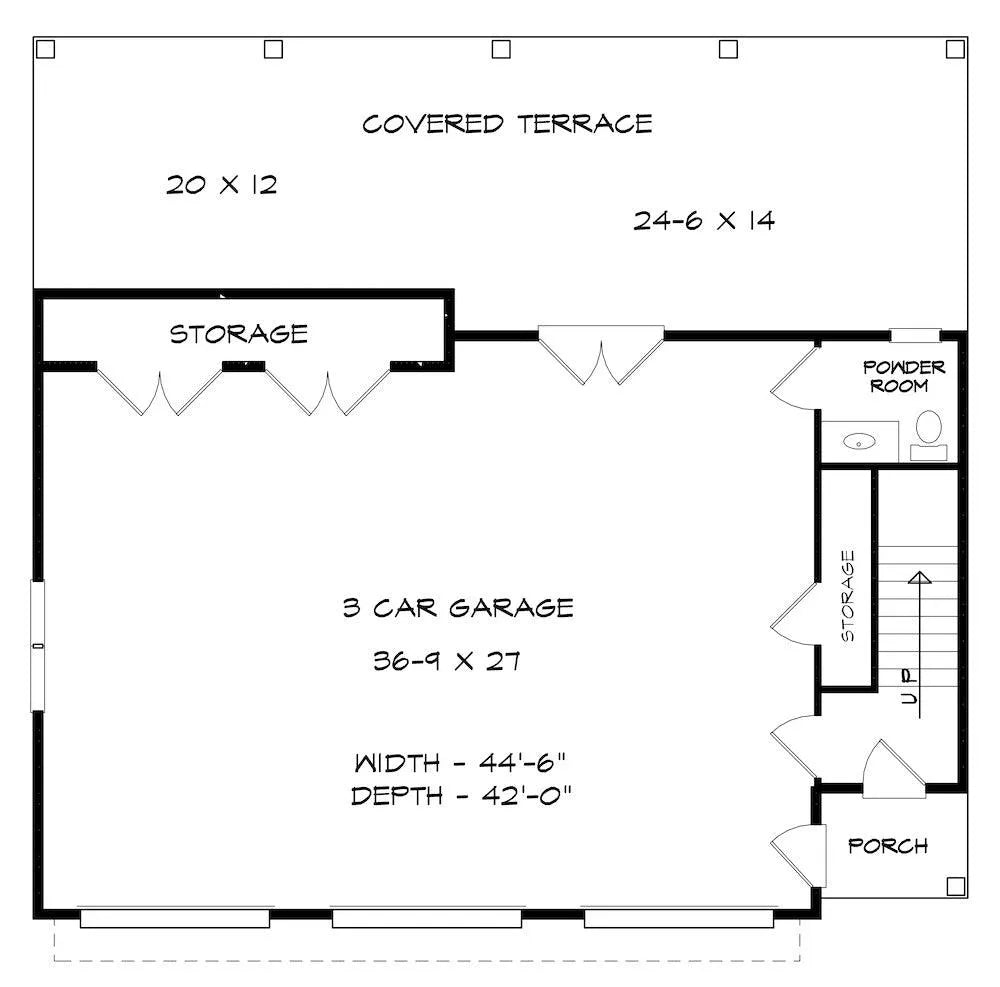 Manchester Garage Plan - Archival Designs House Plans