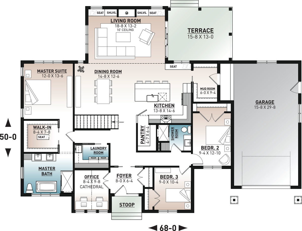 Maple Way 2 Main Floor Plan